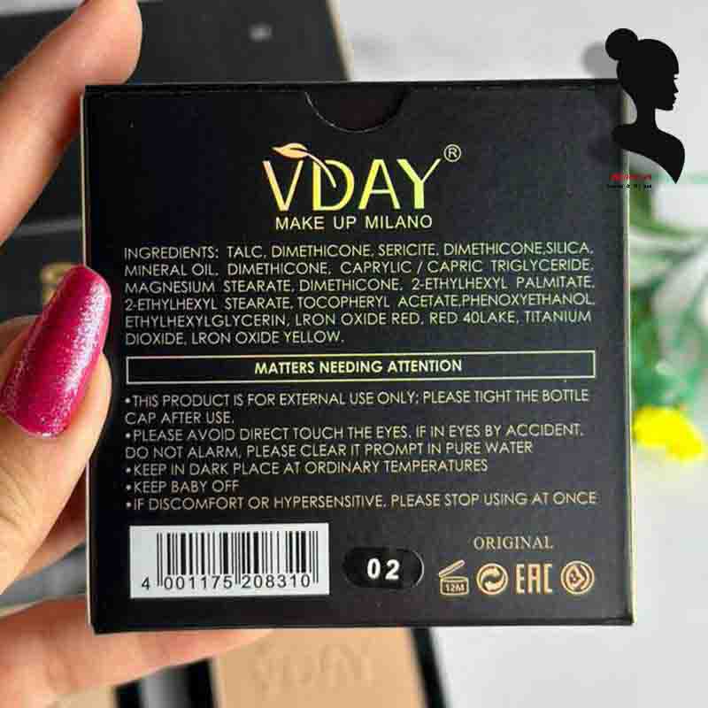 پنکک آرایشی وی دی Vday اورجینال – 3 رنگ 1