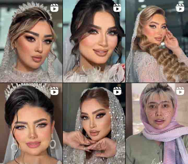 نمونه کار میکاپ در سالن مژگان بزرگر
