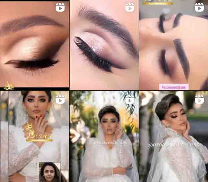 نمونه کار رنگ مو در عروس سرای دیانا