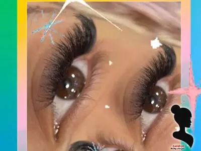 نمونه کار مژه کهربا - مدل اول