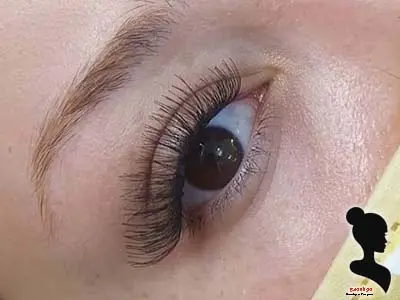 نمونه کار مژه کهربا - مدل دوم