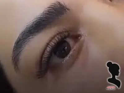 نمونه کار مژه کهربا - مدل سوم