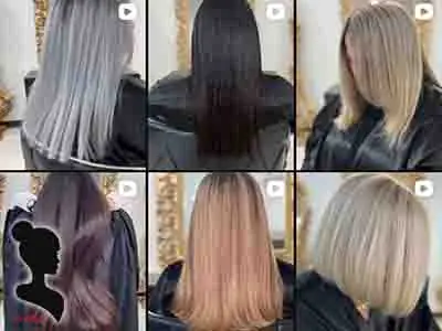 نمونه کار رنگ و لایت مو سالن یکتا منطقه 18